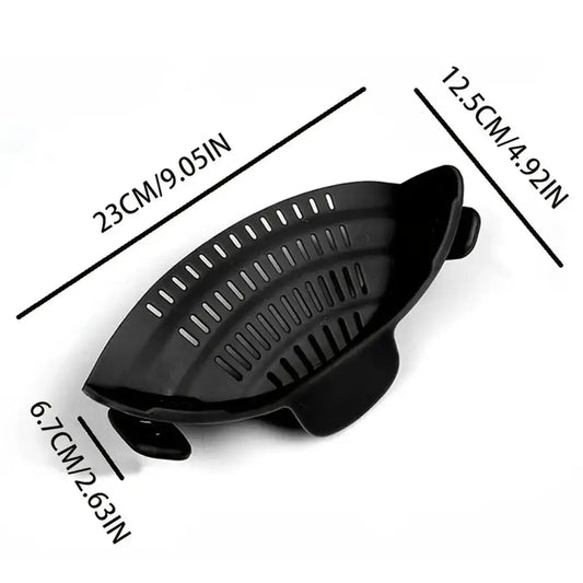 Clip-On Pot Strainer — Drain Pasta & Veggies Hands-Free