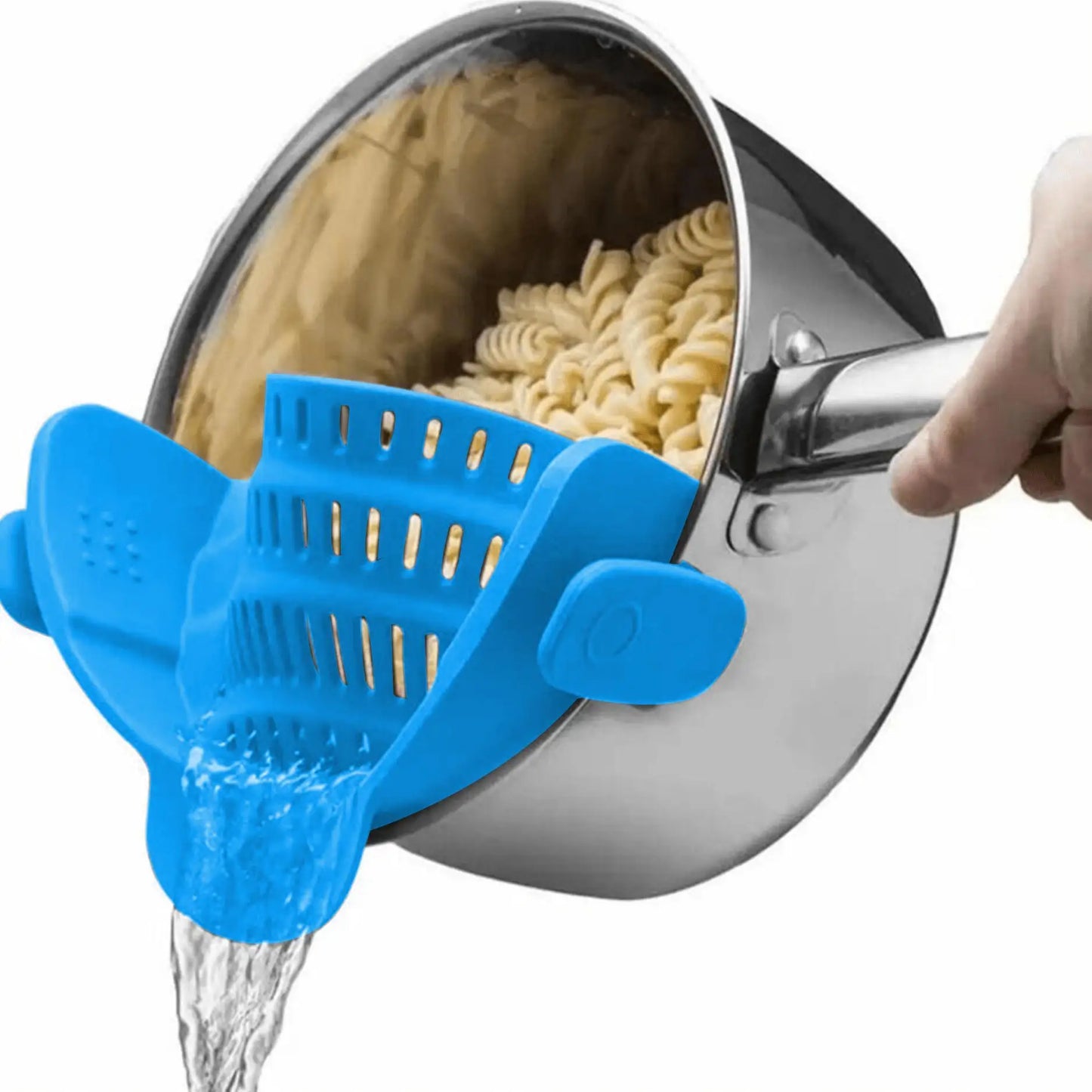 Clip-On Pot Strainer — Drain Pasta & Veggies Hands-Free